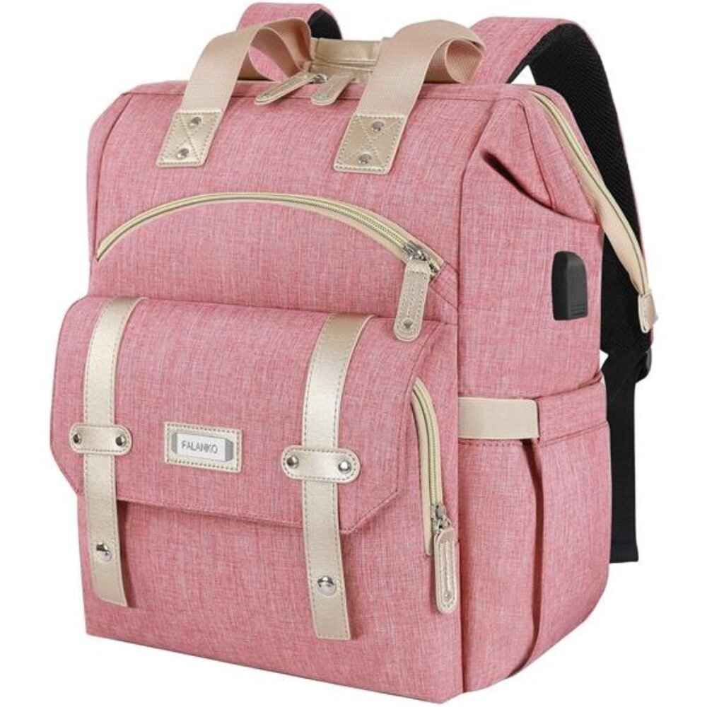 Backpack for Women,Wide Open Work Large USB Charging Port Student